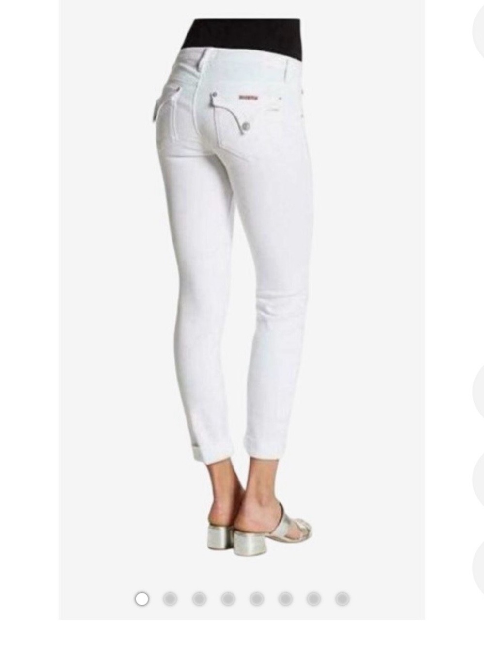NWOT Hudson Jeans White Ankle Crop Slim Jeans